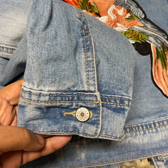 Pookie and Sebastian Denim patchwork jacket - Picture 8 of 11